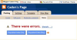 Blogger Error
