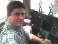 Hank in left seat of C-17 Globemaster at CAFB
