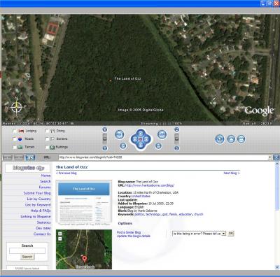 Ozz on Goggle Earth