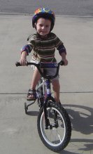 Riley on his bike