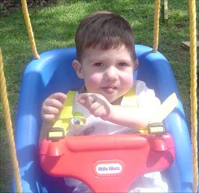 Riley on the Swing