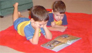 Riley and Caden Reading