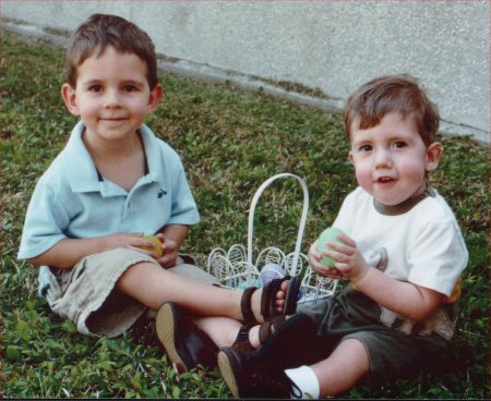 Riley and Caden at Seacoast Summerville Easter Egg Hunt