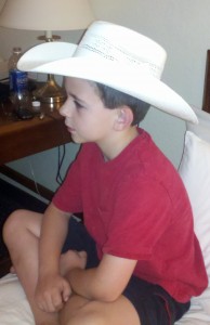 Riley with Cowboy Hat