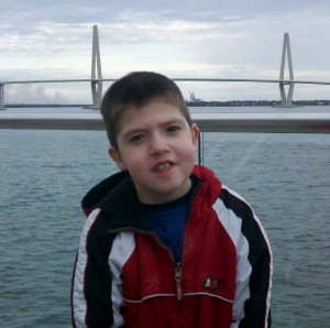 Caden at the SC Aquarium in January 2012